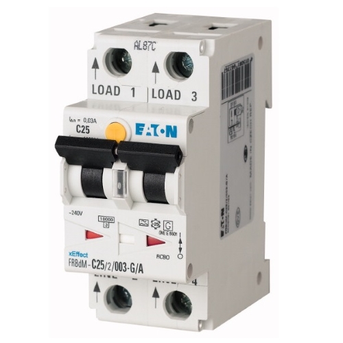 xEffect Combined RCD/MCB Device FRBdM, 1+N and 2-pole